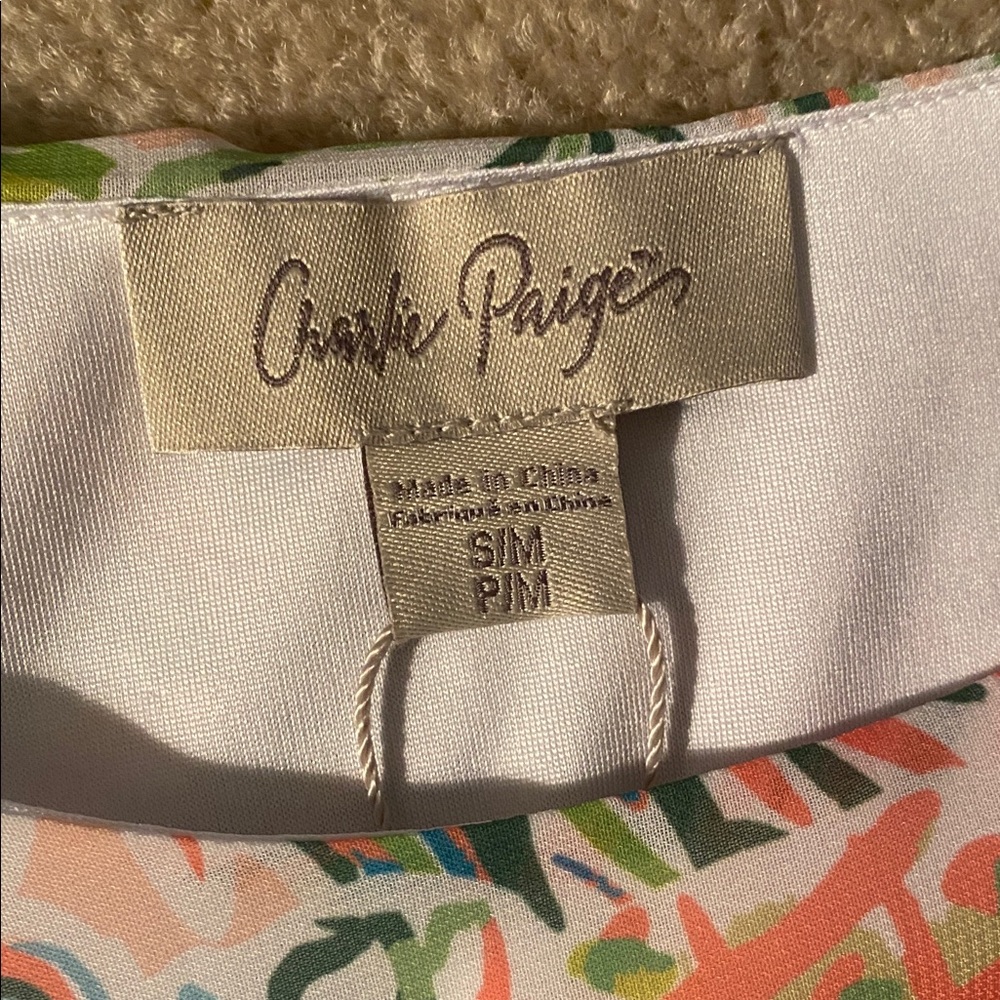 Charlie Paige NWT top size small/medium - Picture 6 of 10